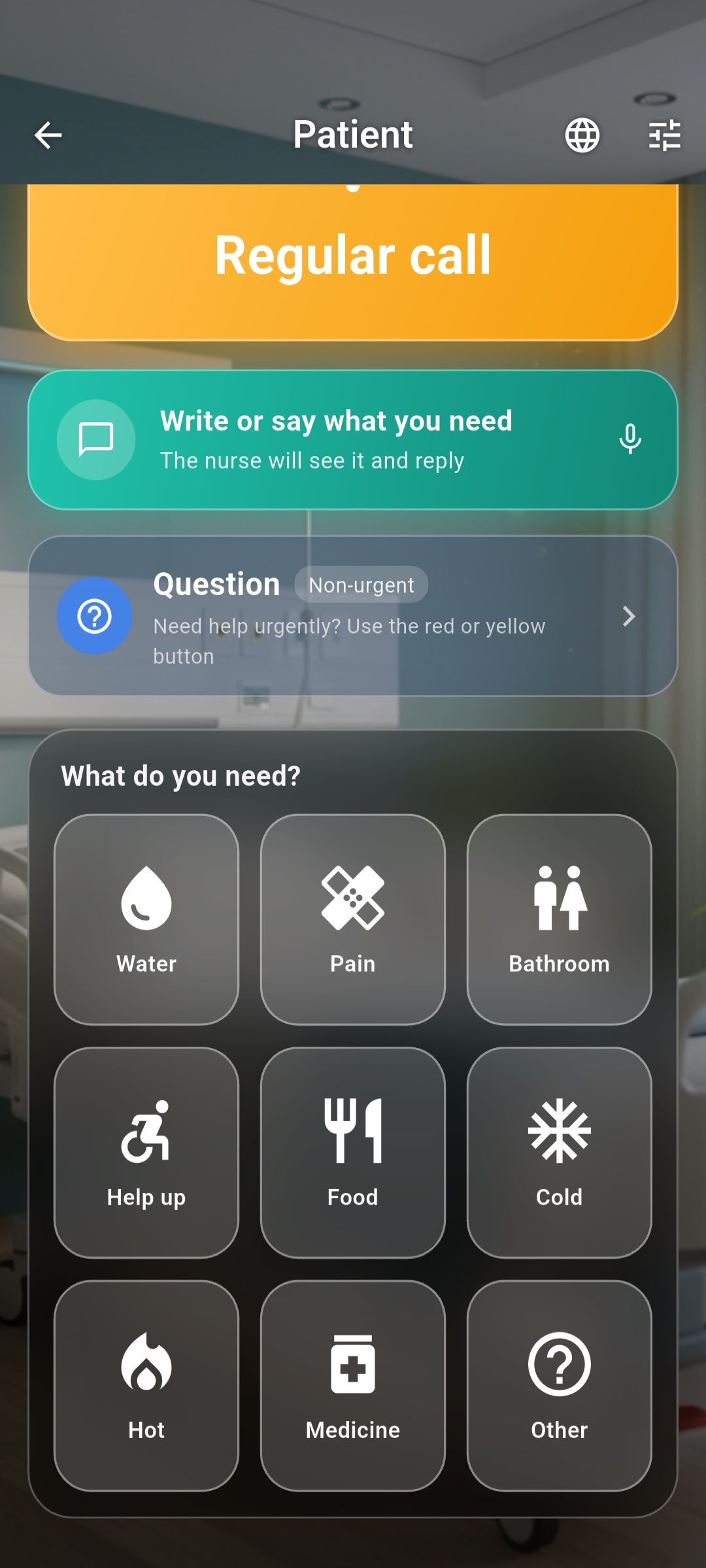 What the patient can request